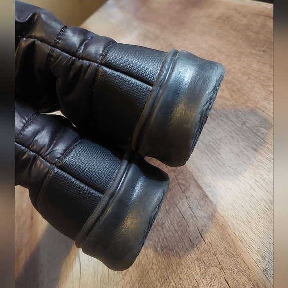 North Face Nuptuse Goose Down Filled Winter Boots Black Quilted Pull-On Womens 6 - Picture 6 of 11